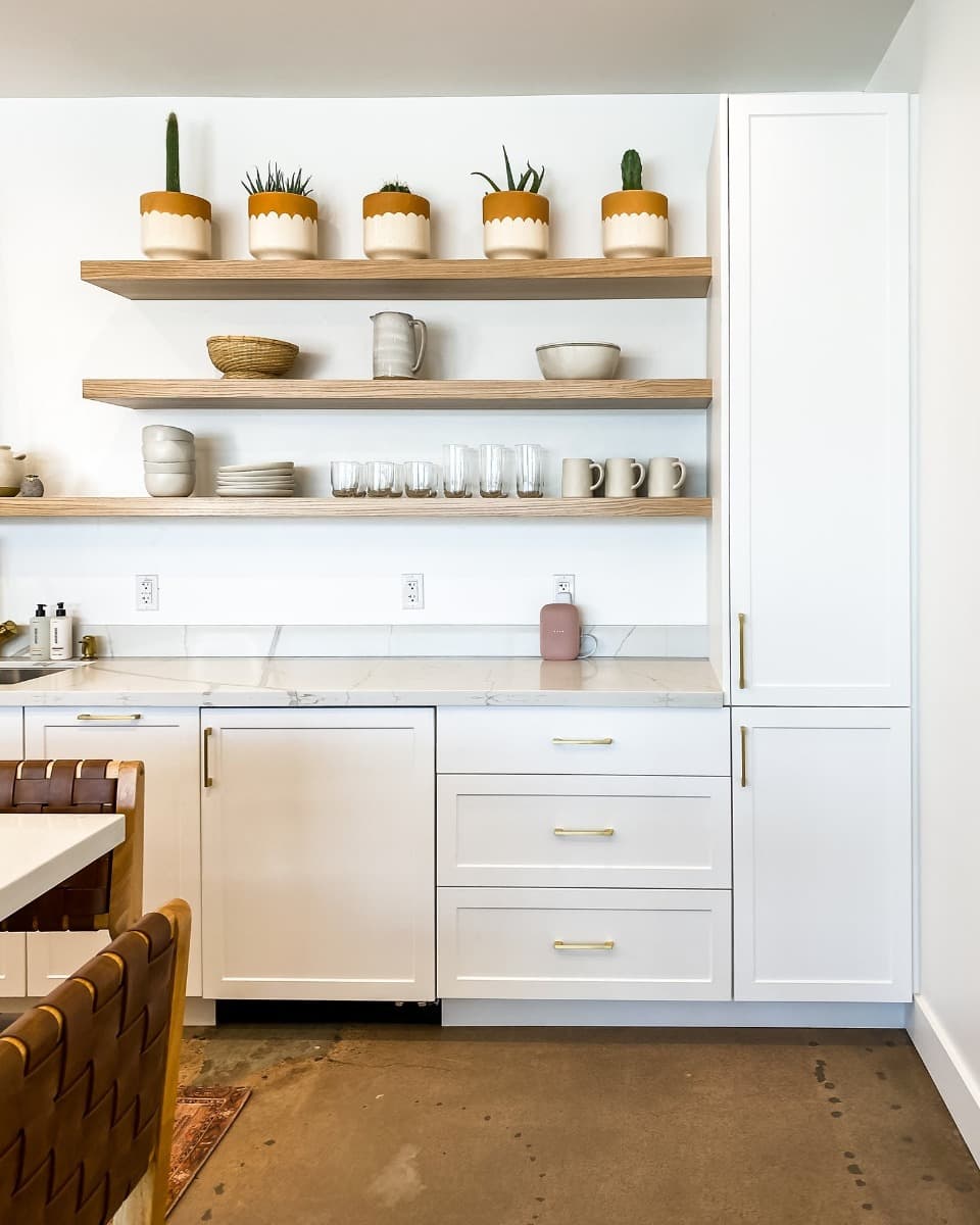 Stone fabrication - 3DL Slim Shaker Cabinets in Jupiter