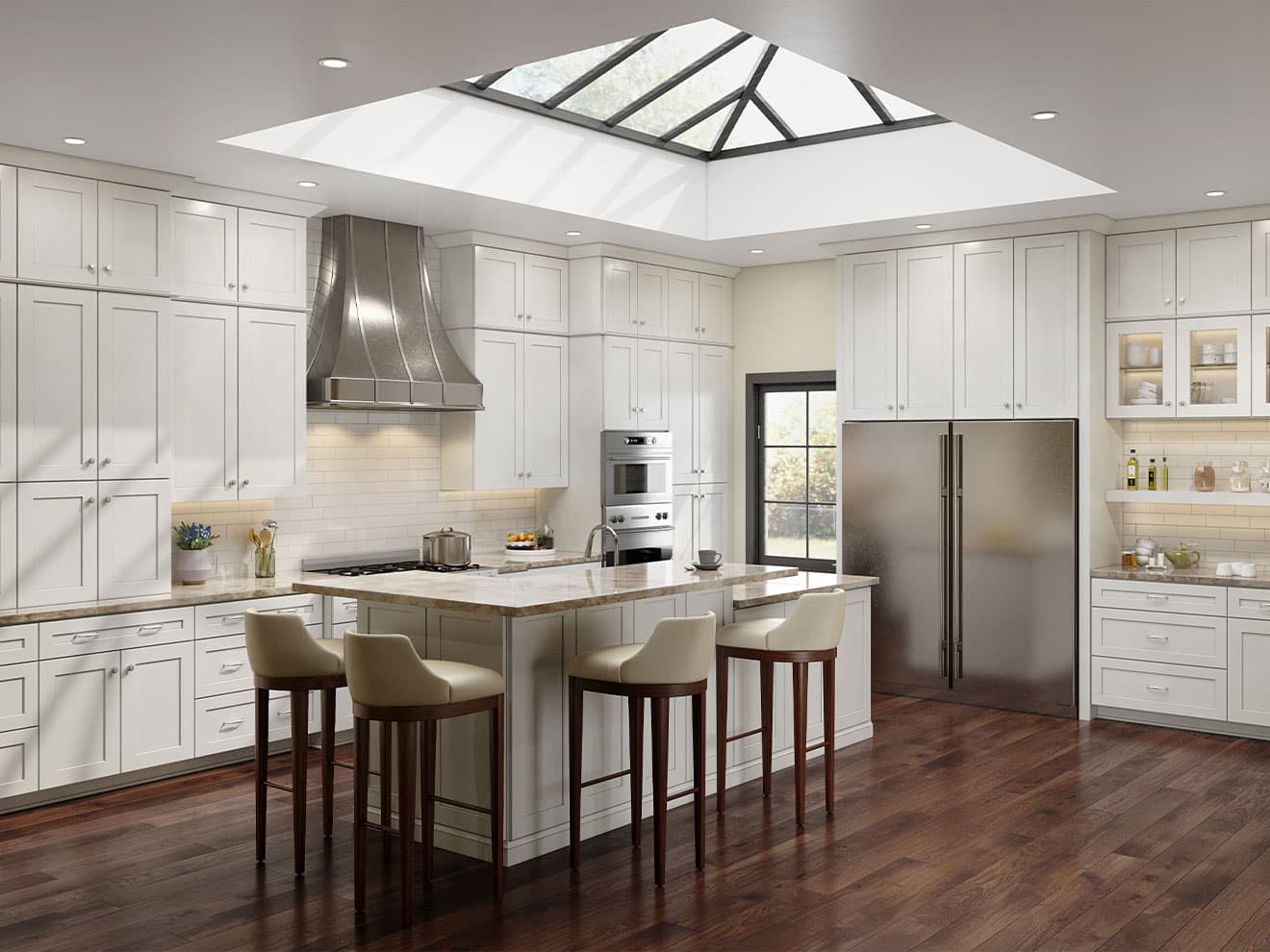 Stone fabrication - Beveled Shaker Cabinets in Jupiter