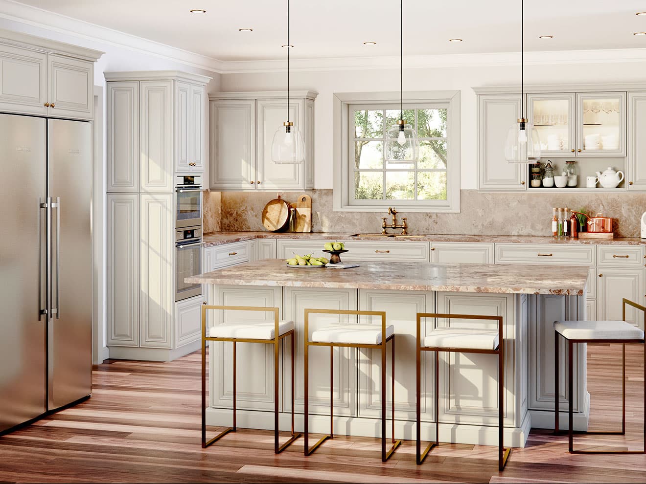 Stone fabrication - Perla Cabinets in Boca Raton