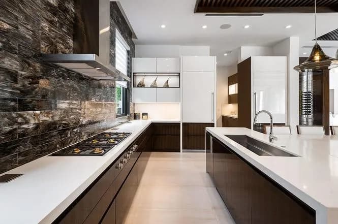 Quartz kitchen in Boca Raton